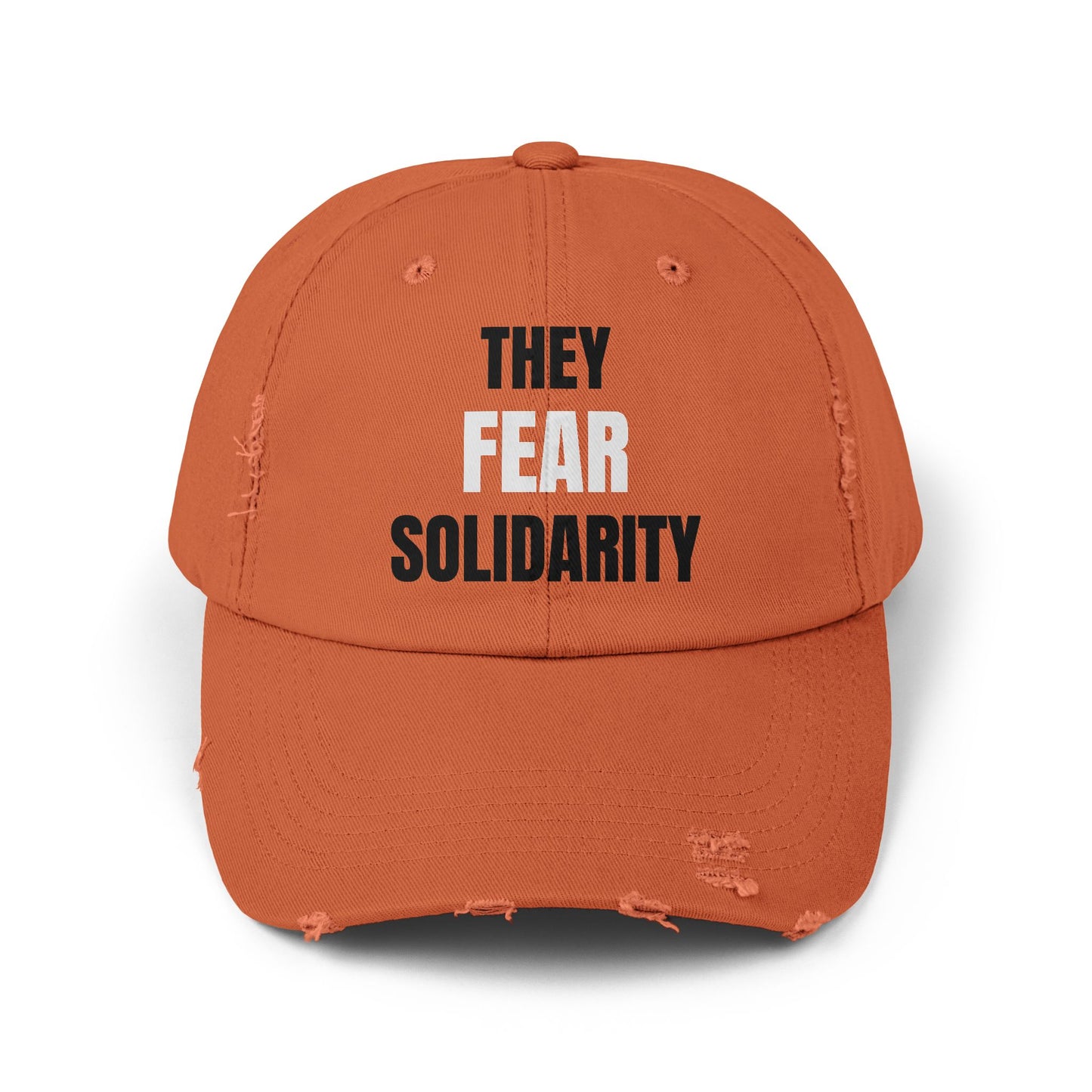 They Fear Solidarity – Distressed Hat